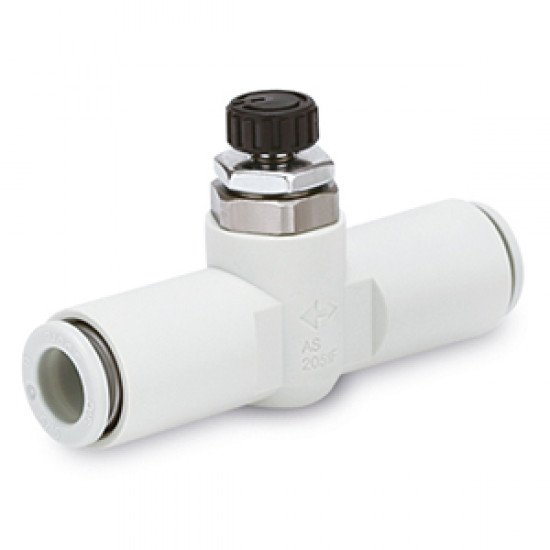 Speed Controllers, One-touch Fitting, Simple Handle, Low Speed, In-line - AS*1FM