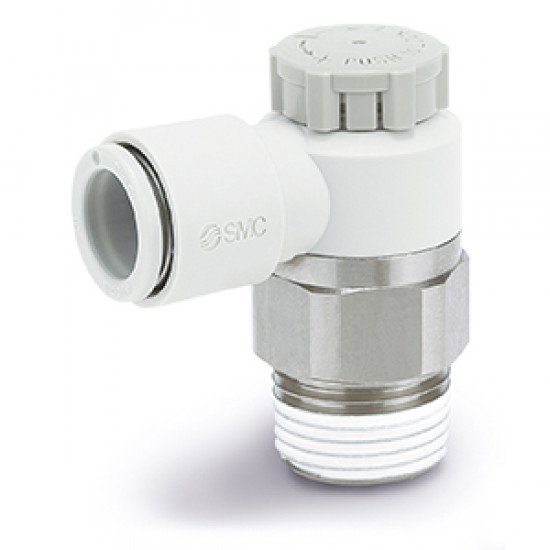 Speed Controllers, General Purpose, One-touch Fitting, With Push-lock, Elbow - AS*2*1F-A