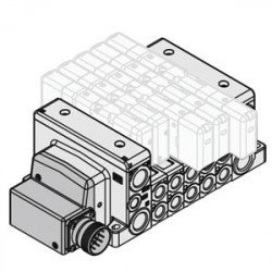 VV80*-MD, Manifold, ISO 15407-2, Circular Connector VV80*-MD, Manifold, ISO 15407-2, Circular Connector