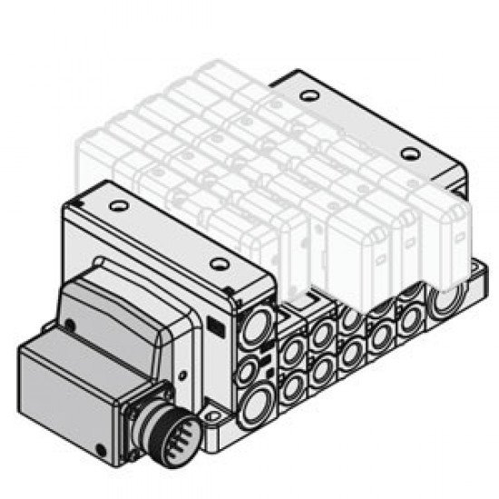 VV80*-MD, Manifold, ISO 15407-2, Circular Connector