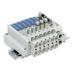 SS3J3-V60S6B, Plug-in Connector, Serial Transmission, Manifold for SJ3A6 Series Vacuum Release Valve w/Restrictor SS3J3-V60S6B, Plug-in Connector, Serial Transmission, Manifold for SJ3A6 Series Vacuum Release Valve w/Restrictor