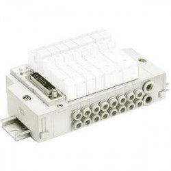 SS5Y3-45*F, 3000 Series, Stacking Manifold, DIN Rail Mount, D-sub Connector SS5Y3-45*F, 3000 Series, Stacking Manifold, DIN Rail Mount, D-sub Connector