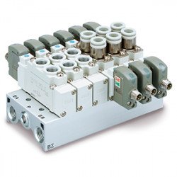 SY5000-X701 Port Solenoid Valve, 4-Position Dual 3-Port Valve, Body Ported/Base Mounted SY5000-X701 Port Solenoid Valve, 4-Position Dual 3-Port Valve, Body Ported/Base Mounted