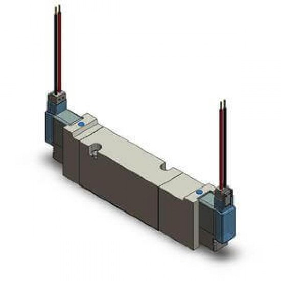 25A-VQZ**5*, 1000 Series, 5 Port Solenoid Valve, Base Mounted 25A-VQZ**5*, 1000 Series, 5 Port Solenoid Valve, Base Mounted
