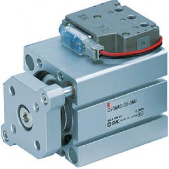 CVQM (ø40 to ø63), Compact Cylinder with Solenoid Valve, Guide Rod Type