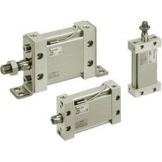 25A-M(D)U Plate Cylinder, Double Acting, Single Rod w/Auto Switch Mounting Groove