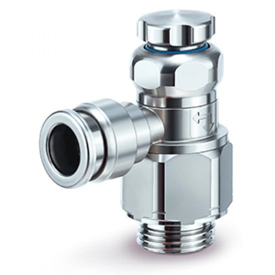 Speed Controllers, Stainless Steel, Simple Handle, Metal Body, Water Resistant, Elbow − HF2A-ASG-V