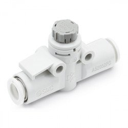 Speed Controllers, Stainless Steel, With Push-lock, In-line - AS*2FG-A Speed Controllers, Stainless Steel, With Push-lock, In-line - AS*2FG-A