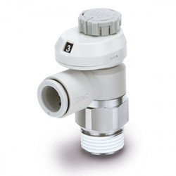 Speed Controllers, Low Speed, One-touch Fitting, With Push-lock & Indicator, Elbow/Universal - AS*FSM/FSC