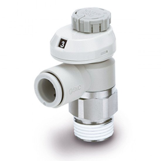 Speed Controllers, Low Speed, One-touch Fitting, With Push-lock & Indicator, Elbow/Universal - AS*FSM/FSC