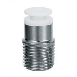 One Touch Fitting, 303 Stainless Steel, Hex. Socket Head Male Connector - KGS