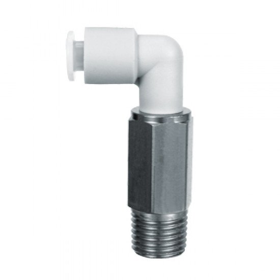 One Touch Fitting, 303 Stainless Steel, Extended Male Elbow - KGW