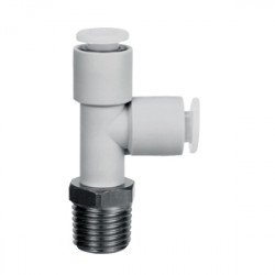 One Touch Fitting, 303 Stainless Steel, Male Run Tee - KGY