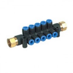 KM12, One-touch Fittings Manifold Series - Port A One-touch Fitting, Port B Rc(PT) Female Thread KM12, One-touch Fittings Manifold Series - Port A One-touch Fitting, Port B Rc(PT) Female Thread