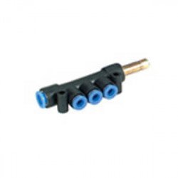 KM15, One-touch Fittings Manifold Series - Port A One-touch Fitting, Port B One-touch Fitting Plug-in KM15, One-touch Fittings Manifold Series - Port A One-touch Fitting, Port B One-touch Fitting Plug-in