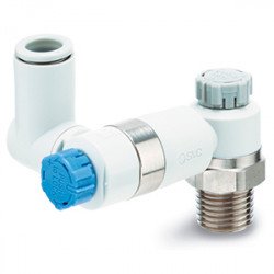 Speed Controllers, General Purpose, One-touch Fitting, With Push-lock, Dual – ASD-A Speed Controllers, General Purpose, One-touch Fitting, With Push-lock, Dual – ASD-A
