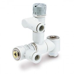 Integrated Pilot Check Valve with Residual Pressure Release Valve, With Push–lock & Indicator, Horizontal – ASP-S