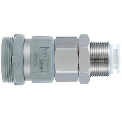 KK*S-*E, S-Couplers, Bulkhead Type with One-touch Fitting