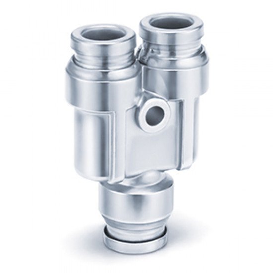 One-touch Fitting, FDA Compliant, 316 Stainless Steel, Union Y - KQG2U-00-F