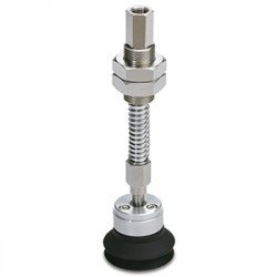 Vacuum Pad with Lock Ring & Buffer - ZPT (B)(J,K)
