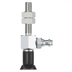 Vacuum Pad with Barb Fitting and Buffer - ZPY (U)(J,K)