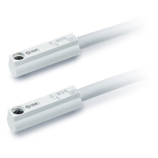 D-M9N-5/M9P-5/M9B-5, Solid State Switch, Short Type, Direct Mounting, Grommet, In-line