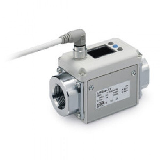 LFE-X8, 3-colour Display, Electromagnetic Type Digital Flow Switch, Piping Connection Parts: Stainless Steel 304