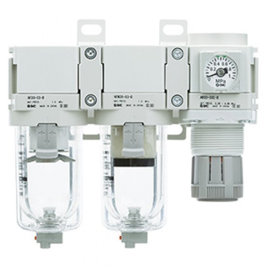 AC20C-D to AC60C-D Filter + Mist Separator + Regulator