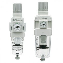 25A-AW20(*)-B to AW60(*)-B, Filter Regulator & Filter Regulator w/Backflow Function