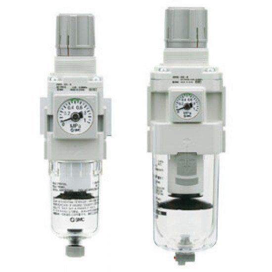 25A-AW20(*)-B to AW60(*)-B, Filter Regulator & Filter Regulator w/Backflow Function