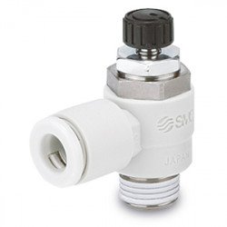 Speed Controllers, Low Speed, One-touch Fitting, Simple Handle, Elbow - AS*2*1FM