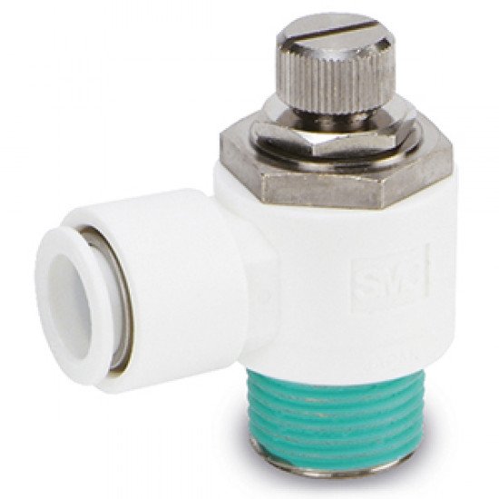 Speed Controllers, General Purpose, One-touch Fitting, Simple Handle, Flame Resistant, Elbow - AS*2*1F-W2