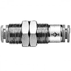 One Touch Fitting, Self-Sealing, Bulkhead Connector - KCE-00