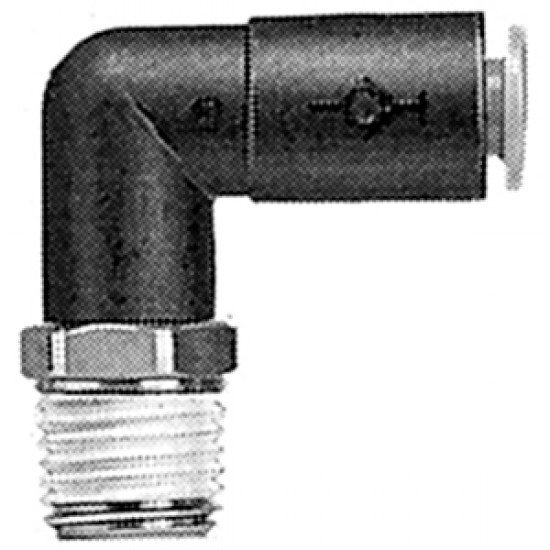 One Touch Fitting, Self-Sealing, Male Elbow - KCL