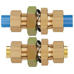 Specialty Fitting, Brass Insert Fittings, Bulkhead Union - KFE-00