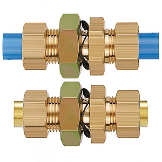 Specialty Fitting, Brass Insert Fittings, Bulkhead Union - KFE-00