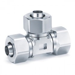 Specialty Fitting, 316 Stainless Steel, Union Tee - KFG2T-00