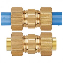 Specialty Fitting, Brass Insert Fittings, Straight Union - KFH-00