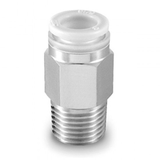 One Touch Fitting, Clean, Male Connector for Air Drive System - KPQH/KPGH