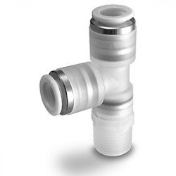 One Touch Fitting, Clean, Male Run Tee for Blowing - KPY