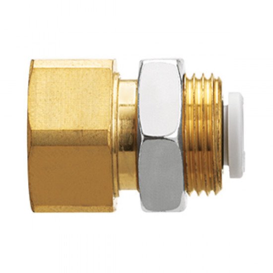 One Touch Fitting, General Purpose, Tube-Female Thread Connection, Bulkhead Connector - KQ2E
