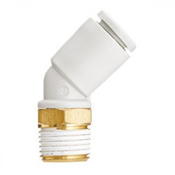 One Touch Fitting, General Purpose, Tube-Male Thread Connection, 45° Male Elbow - KQ2K