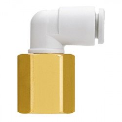 One Touch Fitting, General Purpose, Tube-Female Thread Connection, Female Elbow - KQ2LF