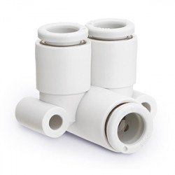 One Touch Fitting, General Purpose, Tube-Tube Connection, Branch Union Elbow - KQ2LU*-00