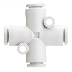 One Touch Fitting, General Purpose, Tube-Tube Connection, Cross - KQ2TW*-00