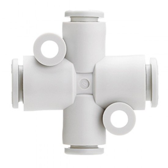 One Touch Fitting, General Purpose, Tube-Tube Connection, Different Diameter Cross - KQ2TX
