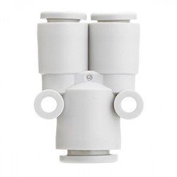One Touch Fitting, General Purpose, Tube-Tube Connection, Different Diameter Union "Y" - KQ2U