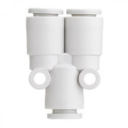 One Touch Fitting, General Purpose, Tube-Tube Connection, Union "Y" - KQ2U*-00