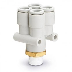 One Touch Fitting, General Purpose, Tube-Male Thread Connection, Delta Branch - KQ2UD