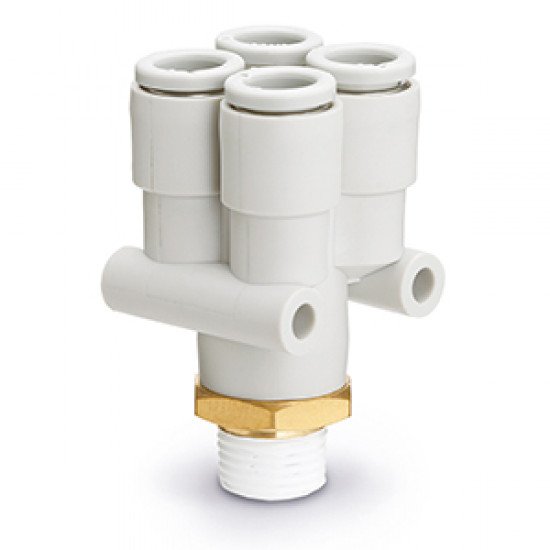 One Touch Fitting, General Purpose, Tube-Male Thread Connection, Delta Branch - KQ2UD
